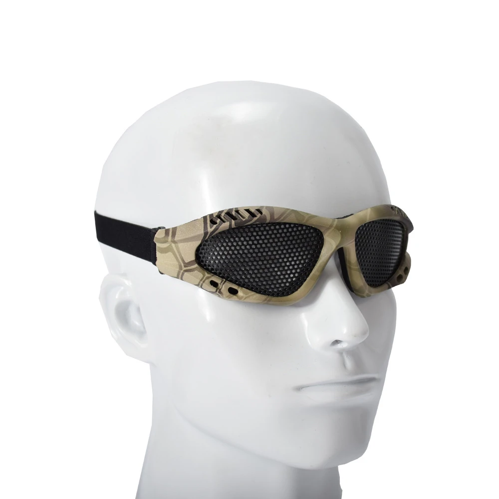 SINAIRSOFT-gafas de sol tácticas para exteriores, lentes deportivas resistentes, malla metálica, red de tiro - imagen 2