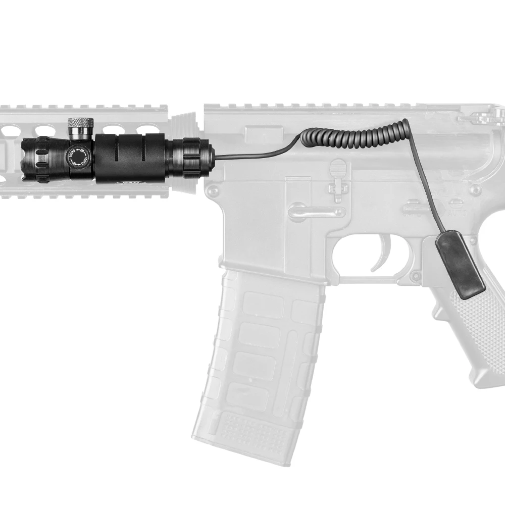 Soporte de puntero láser táctico, mira láser de punto rojo y verde, mira para Rifle de caza, montaje de interruptor de presión de barril de riel Airsoftsport de 20mm - imagen 2