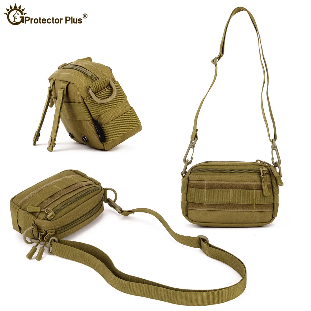 Bolsa MOLLE de utilidad militar táctica, bolsa de mensajero para deportes al aire libre, riñonera militar, paquete para senderismo - imagen 3
