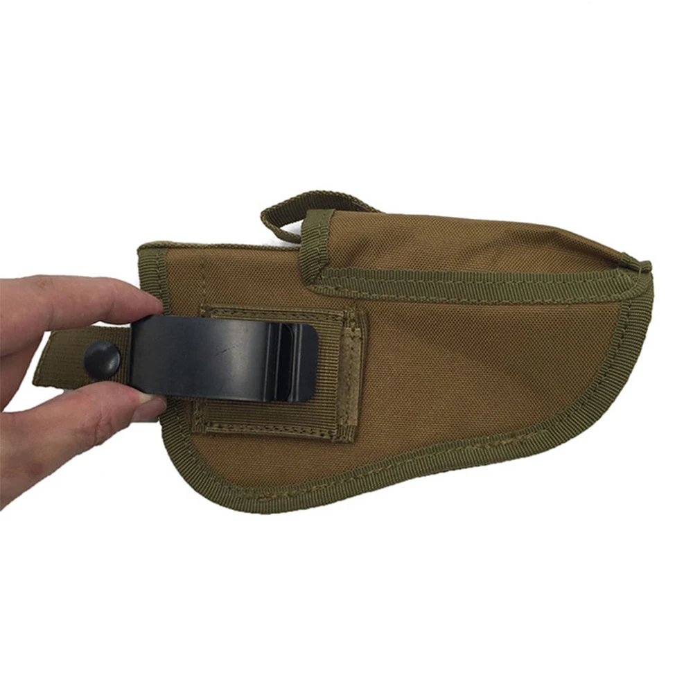Nueva funda Universal para pistola de tela Oxford izquierda y derecha con bolsillo adicional para revistas adecuada para pistolas medianas y mini - imagen 5