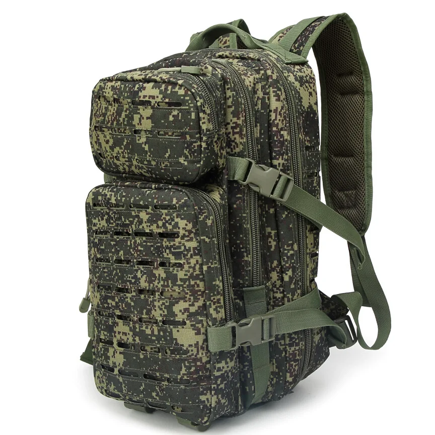 Mochilas tácticas de 35L para hombres, bolsas de viaje, paquete Molle EDC 3P al aire libre para senderismo, Camping, bolsa de caza, paquete MOLLE de pesca