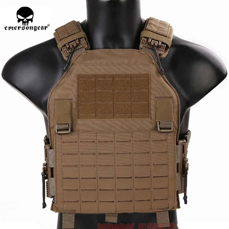 Emersongear Chaleco Táctico Portaplacas Laser MOLLE Liberación Rápida Caza