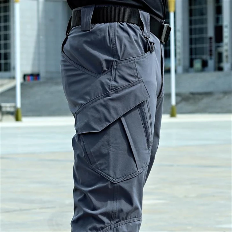 Pantalones militares transpirables para hombre, pantalón táctico de combate urbano, impermeable, ajustado, Cargo, 6XL, novedad - imagen 3