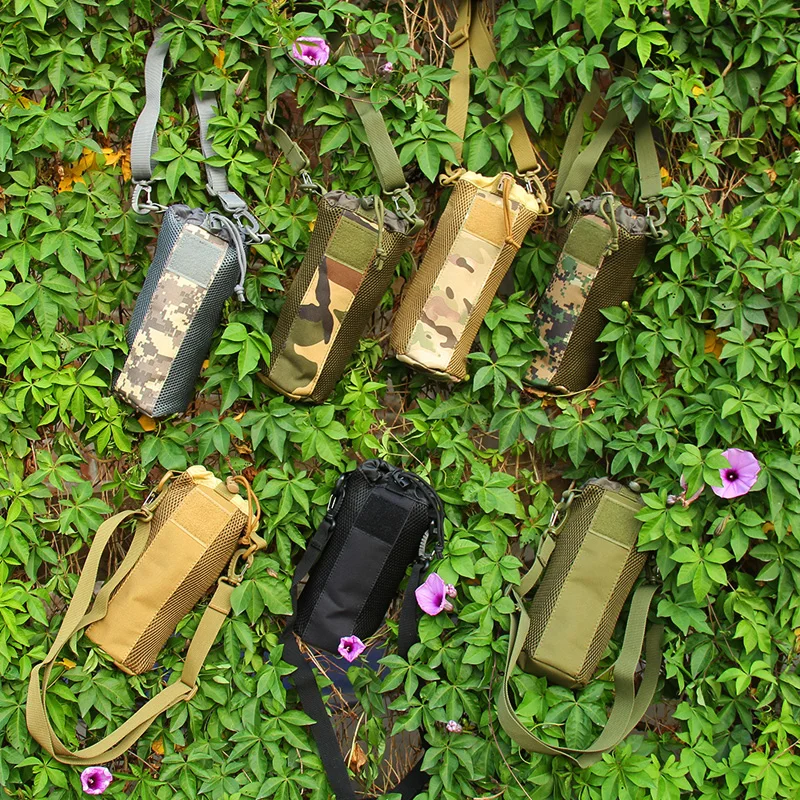 Bolsa táctica militar Molle para botella de agua, funda para botella de agua al aire libre, Camping, senderismo, caza, viaje - imagen 2