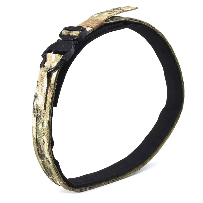 Cinturón Táctico de Combate CS para Exteriores, 3.8 cm de Ancho, para Caza y Tiro, MOLLE, Alta Resistencia, Hebilla de Serpiente Fundida a Presión - imagen 4