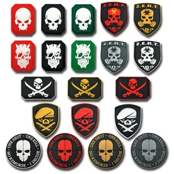 Parche táctico calavera PVC 3D MOLLE OLOEY