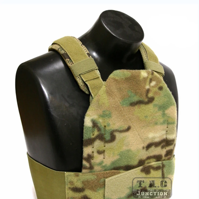 Almohadillas de hombro universales, chaleco táctico, portador de placa, ligero, transpirable, reemplazable, color verde, 1 par - imagen 3