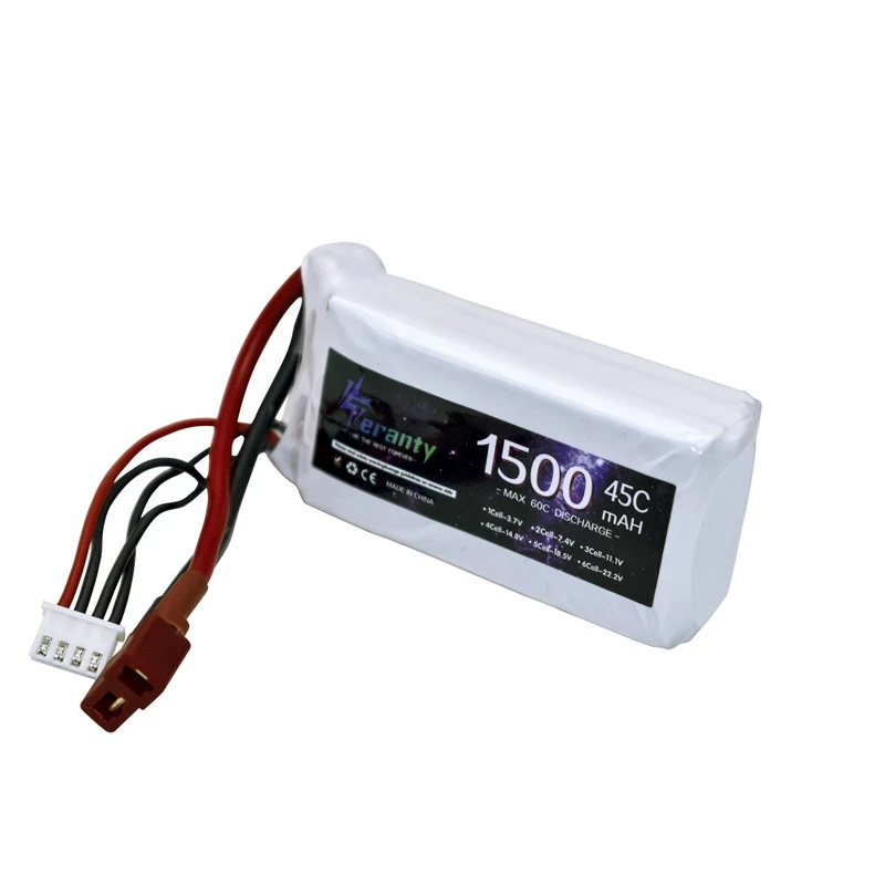 Batería LiPo 3S 11,1 v 1500mAh 45c para coche Rc, barco, helicóptero, avión 11,1 v, batería recargable T/XT60/JST, enchufe para WLtoys V950 - imagen 2