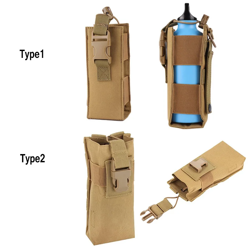 Bolsa táctica Molle para walkie-talkie, bolsa para botella de agua, riñonera de nailon para Radio y revistas, funda para interfono - imagen 2