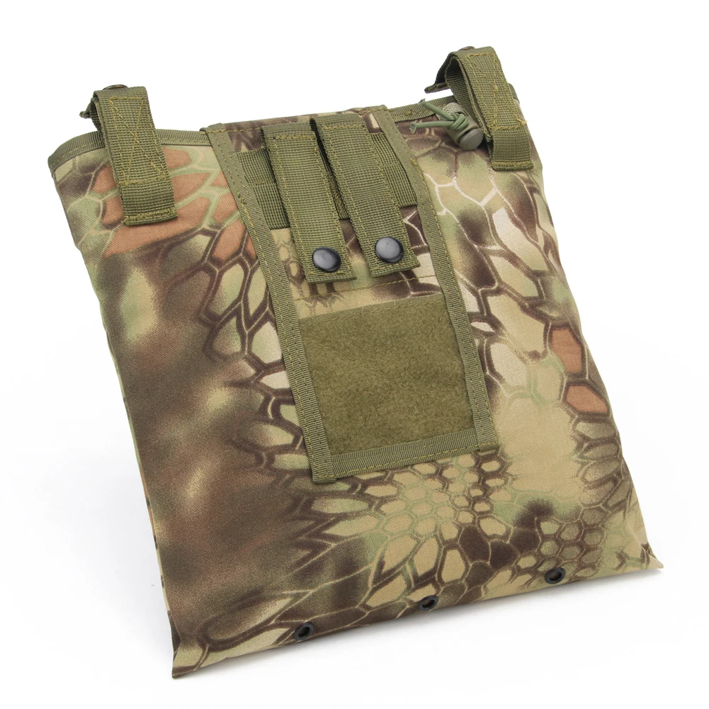 Bolsa táctica Molle de descarga, bolsa de recuperación Mag, Airsoft, caza, con cordón, para revistas, plegable, accesorios militares - imagen 5