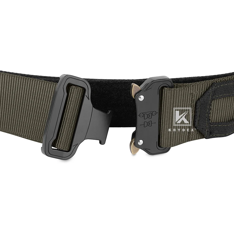 KRYDEX 2 EN 1 MOLLE Cinturón táctico para hombre de 1,75" y 1,5" con hebilla de liberación rápida Ranger Green+Black - imagen 2