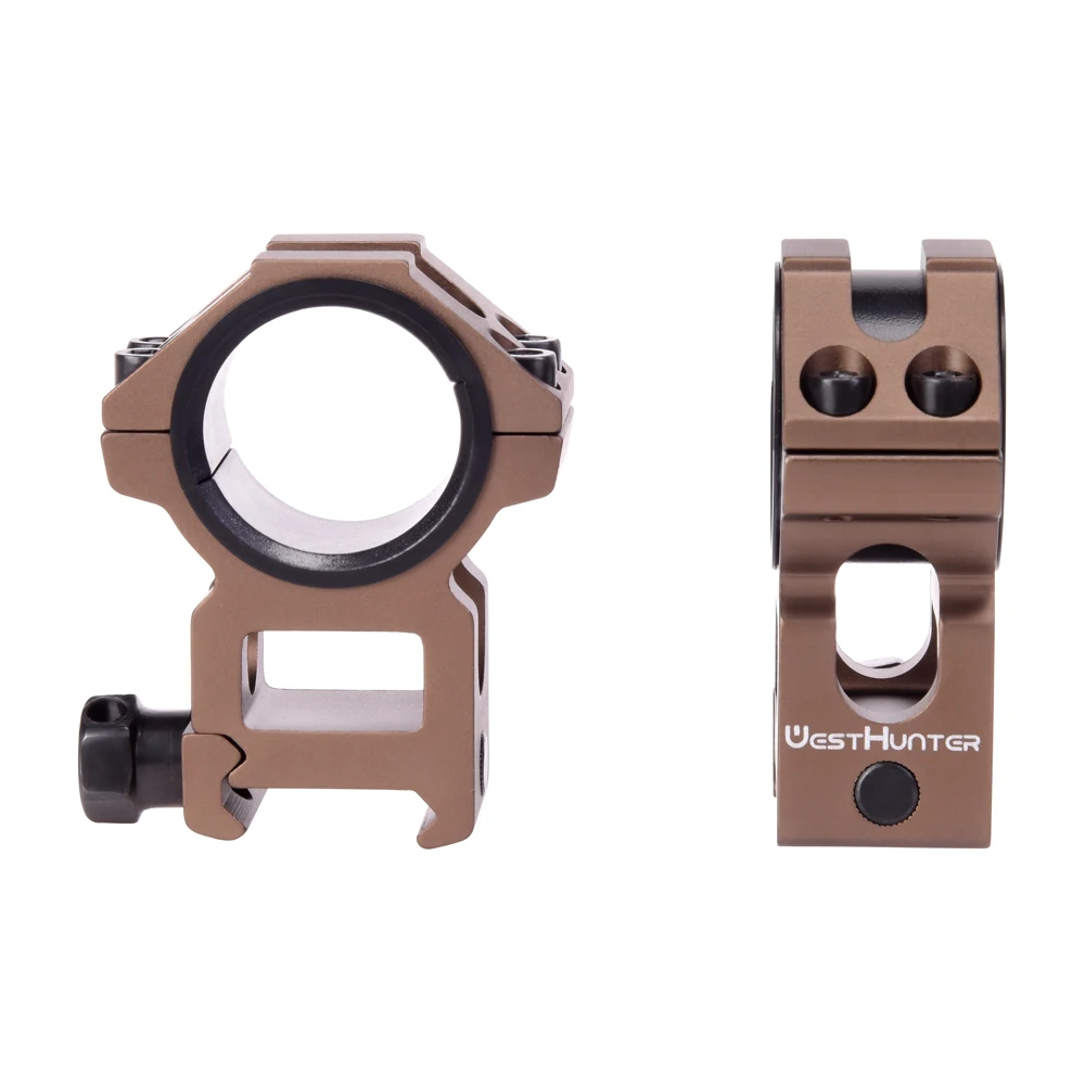 WESTHUNTER-anillos de caza Picatinny de alto perfil, 20MM, 30MM/25,4 MM de diámetro Monturas de Base de tiro de mira de Rifle de doble anillo - imagen 2