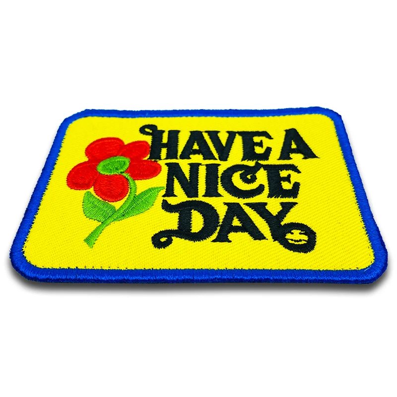 Parches bordados de alta calidad para un buen día, insignia de táctica militar, brazalete de bucle de gancho, palo 3D en chaqueta y mochila - imagen 4