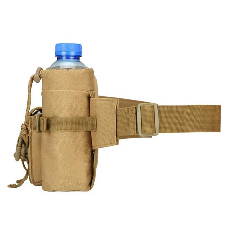Riñonera táctica de nailon para agua, bolsa militar para botella de senderismo, para exteriores, impermeable, para acampar, paquete de cinturón para teléfono con funda de agua - imagen 5