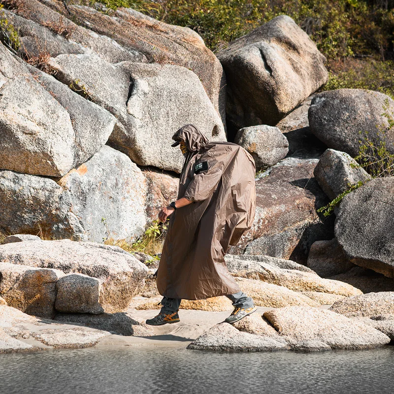 Onetigris impermeable multiusos, tienda de campaña configurable para exteriores, Poncho, refugio, 1500mm, impermeable, tienda individual para senderismo en 3 estaciones - imagen 5