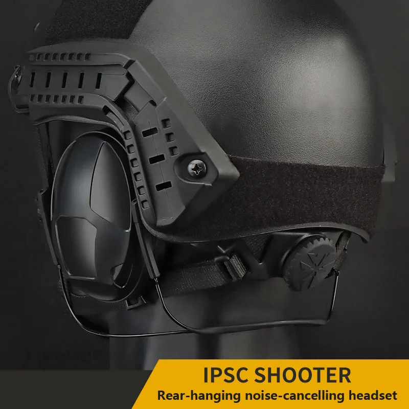 Auriculares con cancelación de ruido estilo colgante trasero, orejeras tácticas, orejas protectoras multifunción, auriculares con reducción de ruido, IPSC - imagen 2