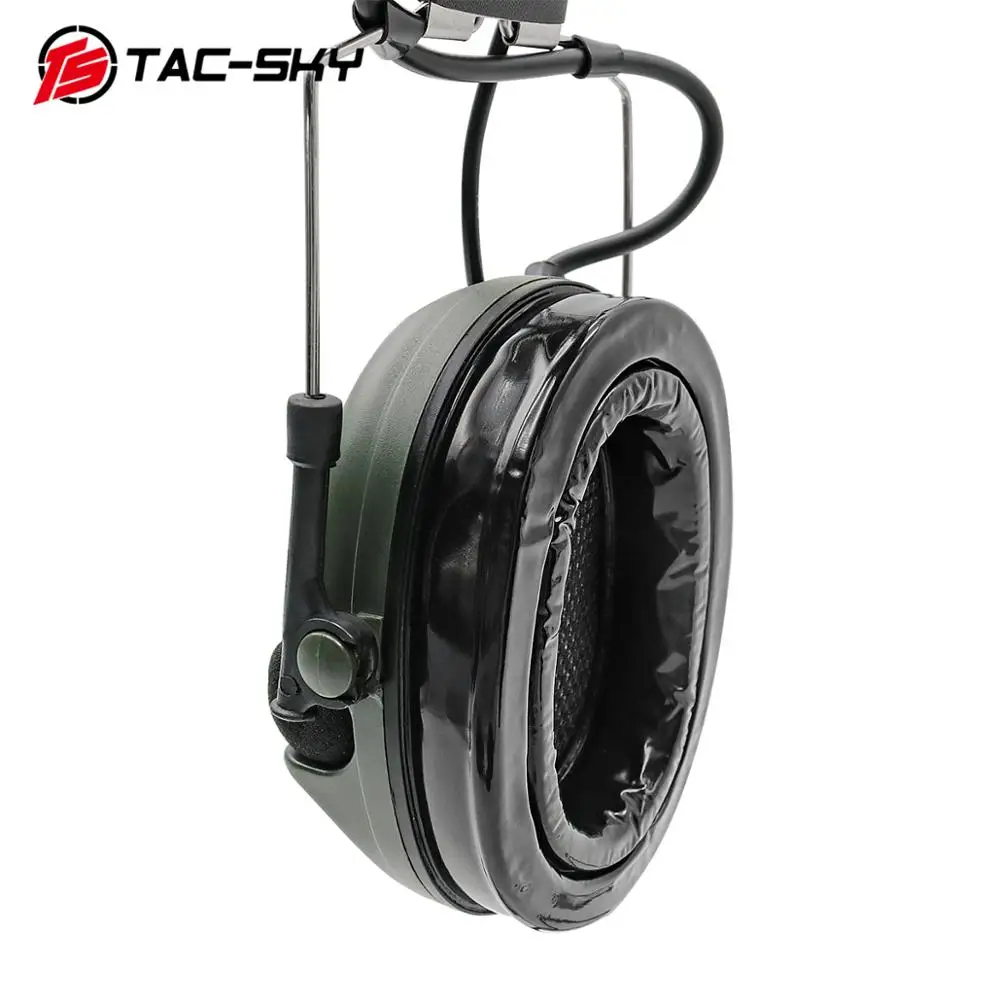 Orejeras protectoras TAC-SKY COMTA I versión de silicona de walkie-talkie militar pastilla de reducción de ruido auriculares tácticos-FG - imagen 4