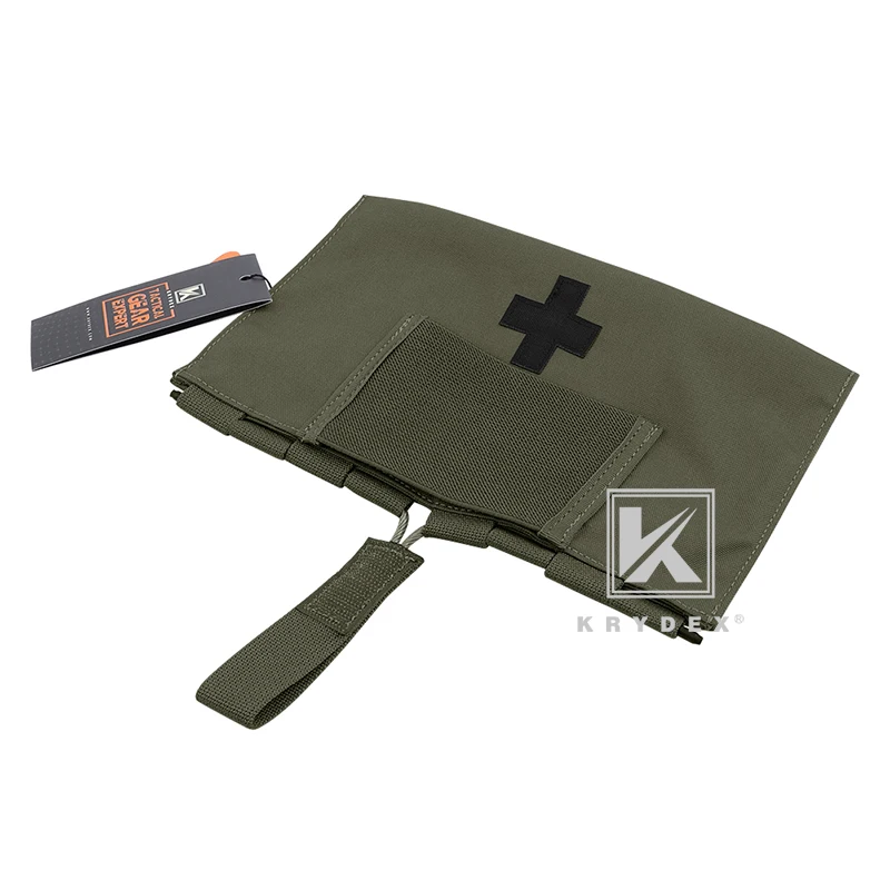 KRYDEX-bolsa médica táctica de emergencia al aire libre, LBT9022, 5,5 "x 9", Kit de sello de cinturón MOLLE Modular de liberación rápida, bolsa médica RG - imagen 4
