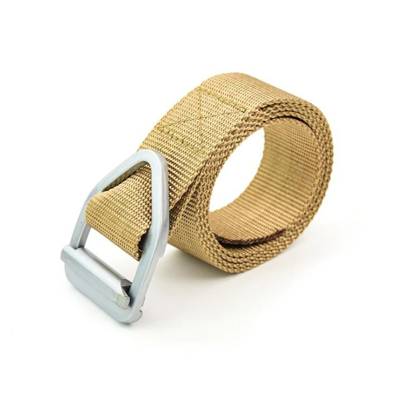 Cinturón táctico de nailon para caza, hebilla de Metal para hombres, cinturón de combate de apoyo para exteriores, ejército militar, caza, tiro, supervivencia - imagen 3