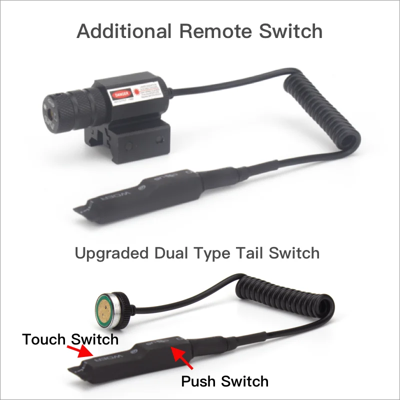 Mini mira láser de punto rojo ajustable de 11 mm y 20 mm - imagen 2