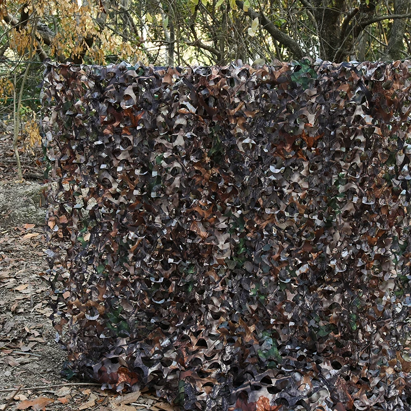 Red de camuflaje oscuro de arce multiusos, sombreado solar, Red a prueba de sol, piscina, pabellón de playa, toldo de jardín - imagen 4
