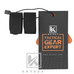 KRYDEX-organizador de casillero con correa de gestión de cables con gancho y bucle, para portador de placa, chaleco, mochila, aparejo de pecho, antena de correas de Cable, 2 uds.
