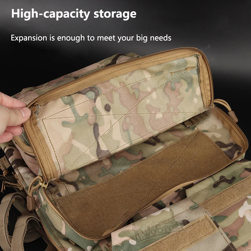 Chaleco táctico Camo JPC2.0 Paquete de accesorios de expansión de alta capacidad, bolsa para revistas, combinada con deflector, nailon 1000D - imagen 4