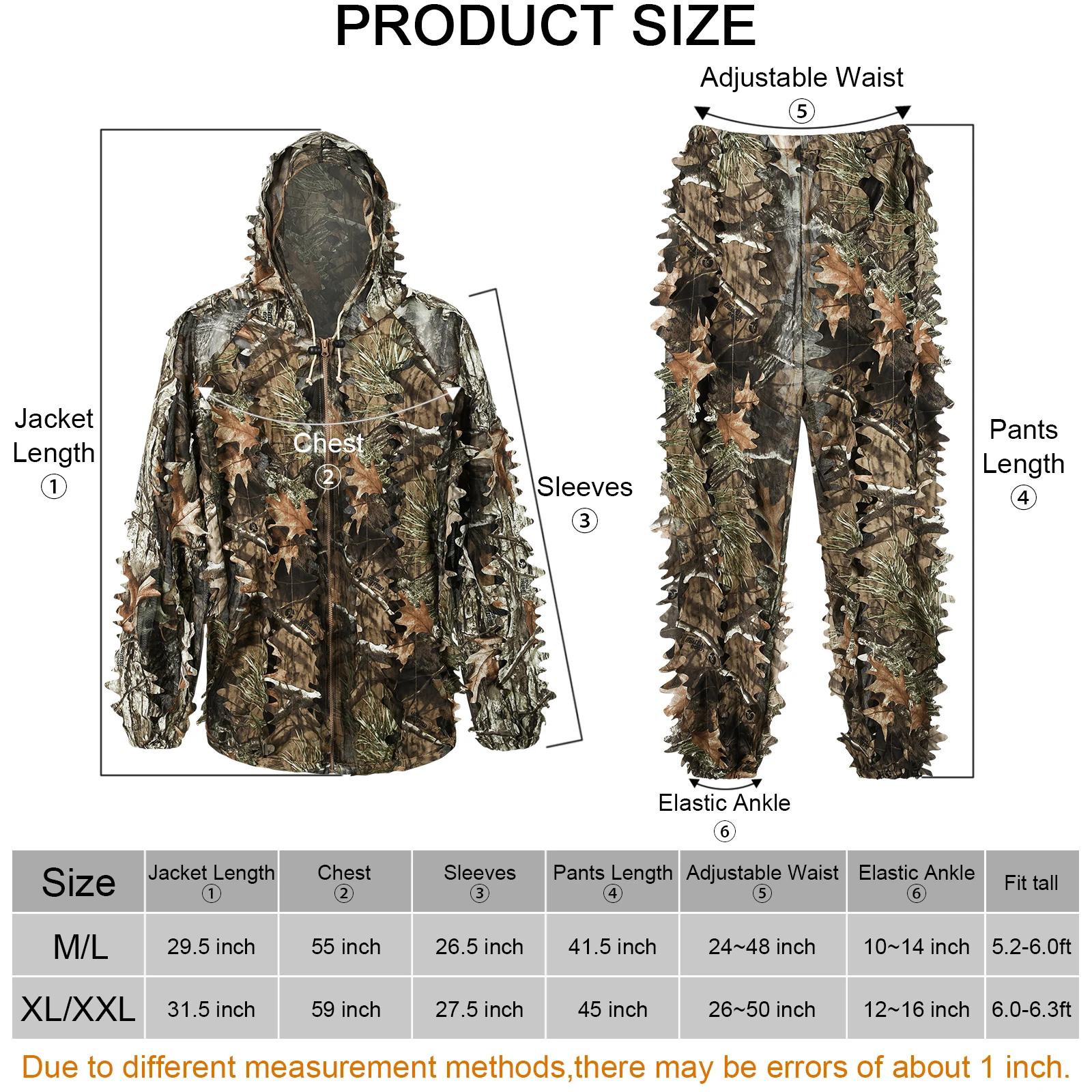 Traje Ghillie para juegos CS de combate táctico con protección solar UV para exteriores, traje transpirable de secado rápido de camuflaje biónico para caza y pesca - imagen 4