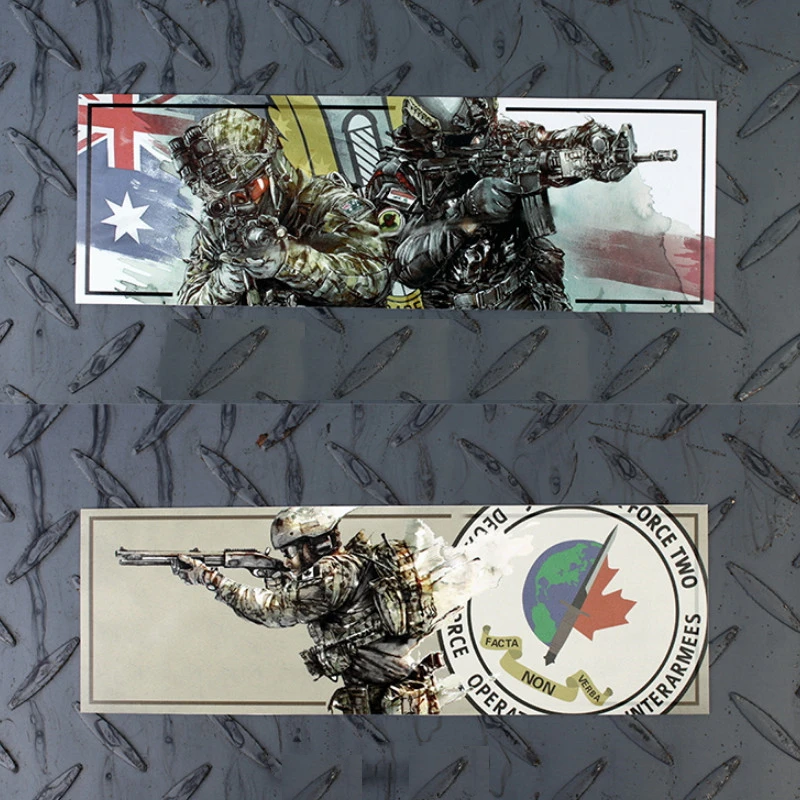 Pegatinas De las fuerzas especiales De opresso Liber USAF, Reino Unido, SAS, Australia, SASR, Canadá, JTF2, Francia, SOF, calcomanía militar DIY - imagen 4