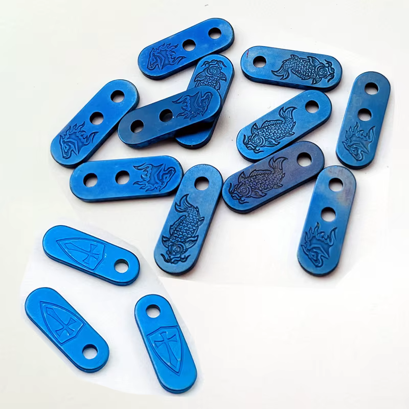 Cuchillo de bolsillo plegable de aleación de titanio, Clip trasero, abrazadera de relleno, pieza de lengüeta, soporte para Rick Hinderer XM18 XM24 XM-18, accesorio de bricolaje - imagen 4