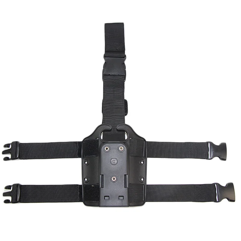 Plataforma de pierna de caída táctica Airsoft Pistols Thigh Leg Holster Paddle adaptador para Glock 17 19 M9 1911 P226 accesorios de caza - imagen 5