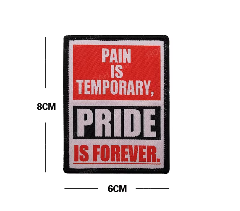 Parche de moral táctico bordado Pain is Temporary Pride Forever - imagen 2