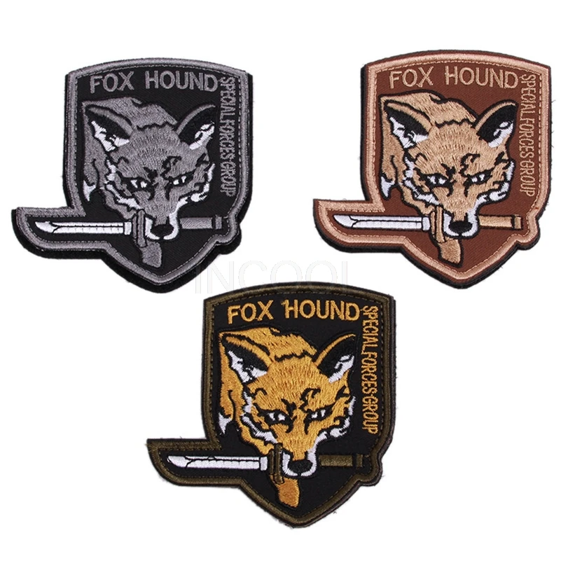 Parches bordados de PVC FOX, parche militar táctico, insignias bordadas de goma de combate para ropa, mochila, chaquetas - imagen 4