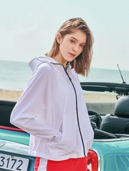 Pelliot-Camiseta deportiva con protección solar para mujer, cortavientos para escalada, senderismo, pesca en la piel, chaqueta de ciclismo a prueba de viento, abrigo Anti-UV para acampar