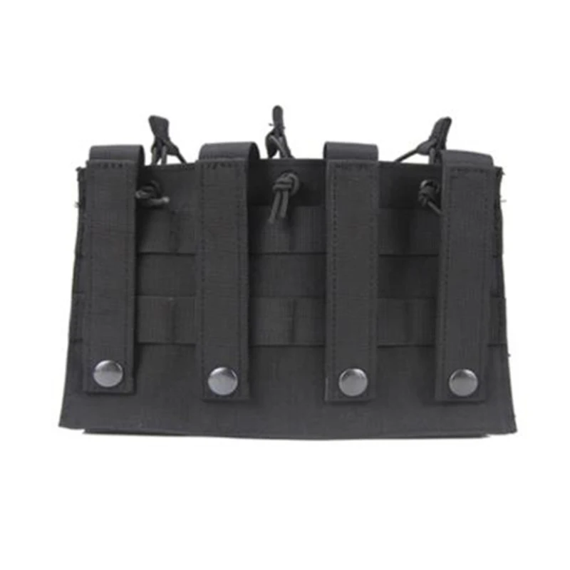 Porta placa táctica, bolsa Triple para Airsoft Mag, SpeedDB M4 Molle, bolsa para Paintball, accesorios de caza - imagen 4