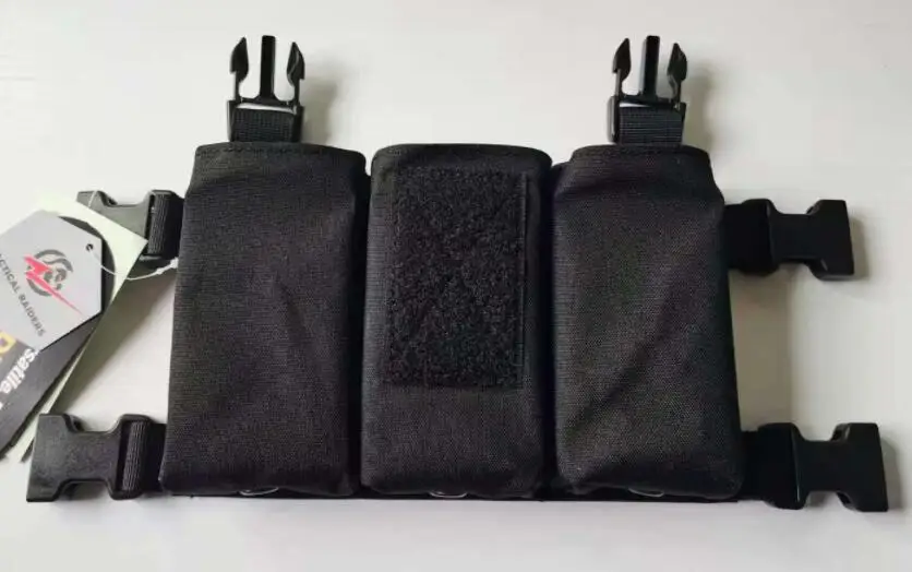 Chaleco táctico de caza con Triple revista ABS, juego de inserción rápida, tabla para colgar en el pecho, tabla colgante de repuesto, D3CRM - imagen 3