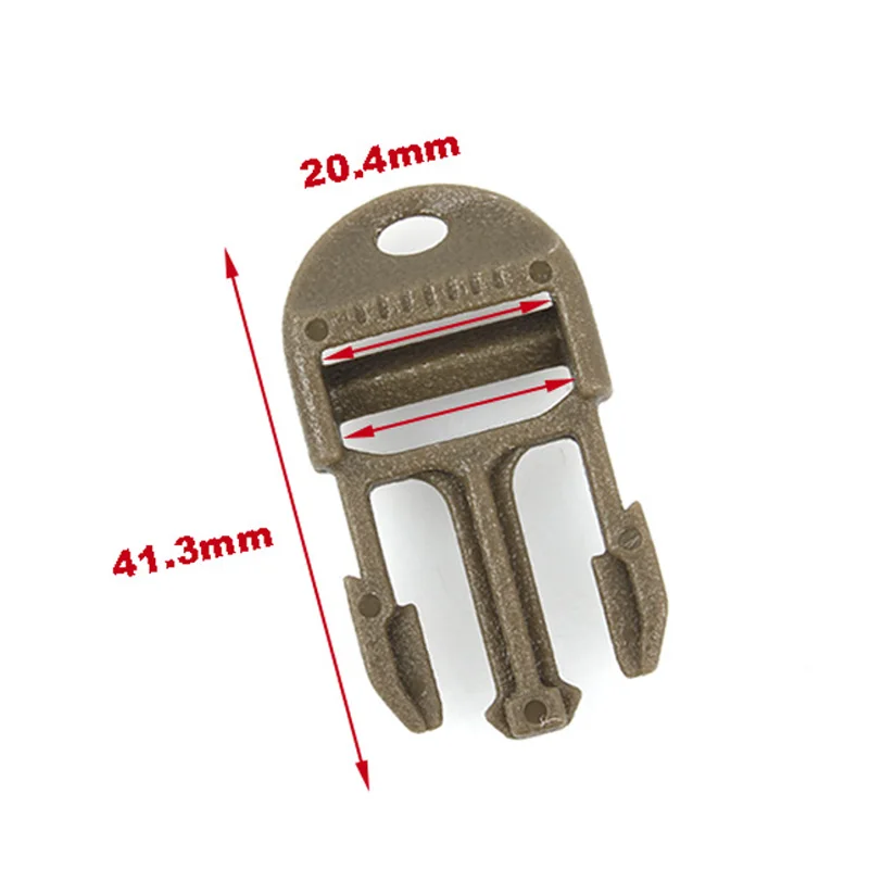 Hebilla de chaleco táctico, hebilla de escalera 3/4, agujero de cordón, fijación rápida, MOLLE, 4 uds. - imagen 4