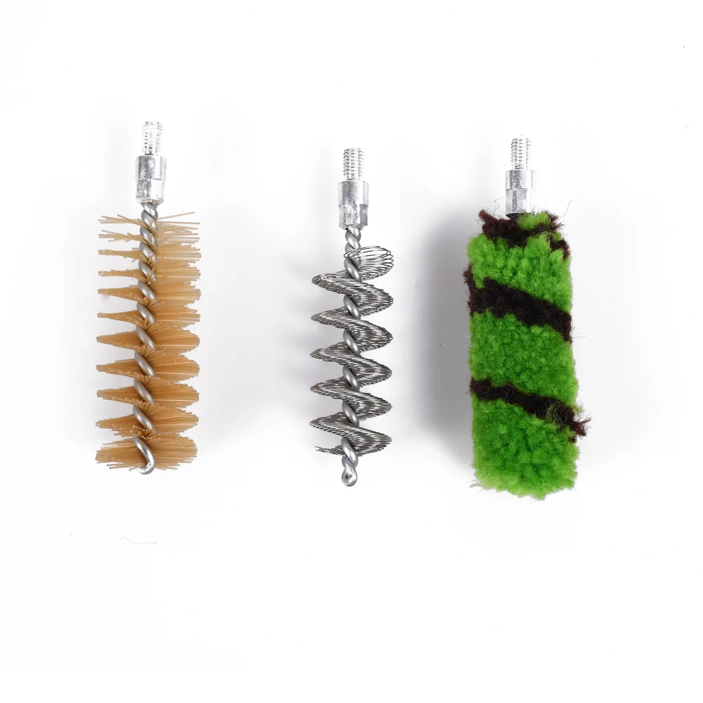 Kit de limpieza de aluminio para pistola de calibre 16 GA, cepillo de varilla, herramienta de limpieza de Rifle de caza, 6 piezas por juego - imagen 3