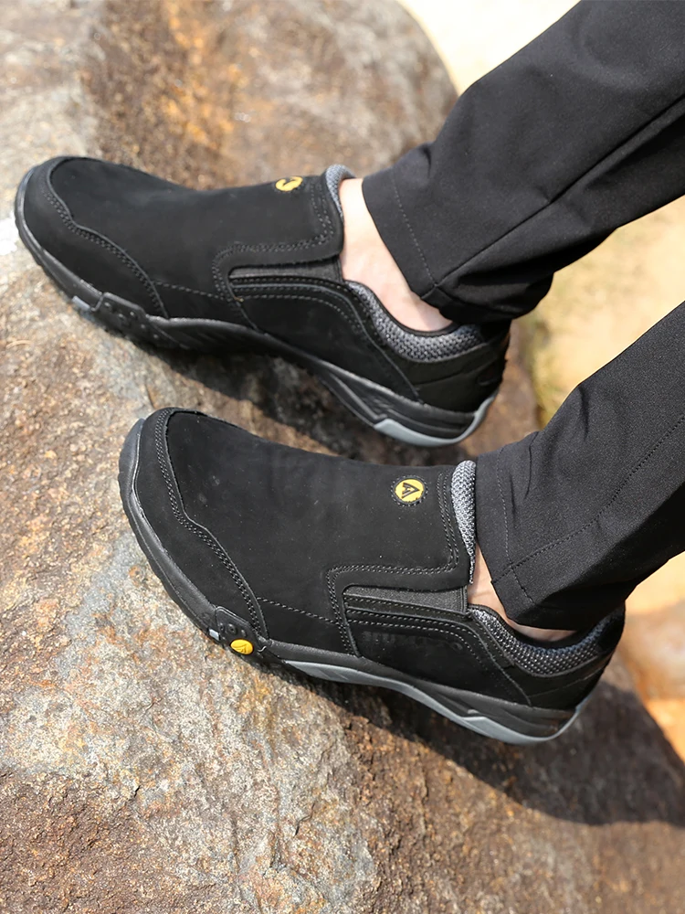 Humtto, zapatos de senderismo para hombre, zapatillas de senderismo para correr al aire libre, zapatos atléticos con cordones, zapatos de tenis informales suaves y ligeros cómodos - imagen 5