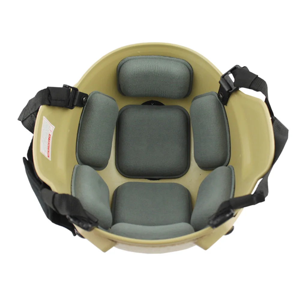 Almohadillas protectoras para casco táctico VULPO, juego de almohadillas de espuma de memoria para Airsoft, accesorios para casco CP Fast MICH - imagen 3