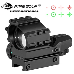 Fire Wlof Mira holográfica táctica para caza con punto rojo y verde