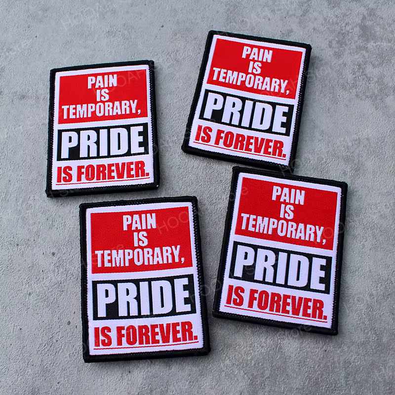 Parche de moral táctico bordado Pain is Temporary Pride Forever - imagen 4