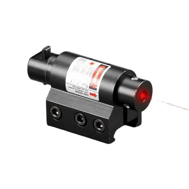 Mini mira láser roja táctica para Rifle Scope Airsoft 20mm montaje Picatinny miras de caza aire suave puntero láser táctico