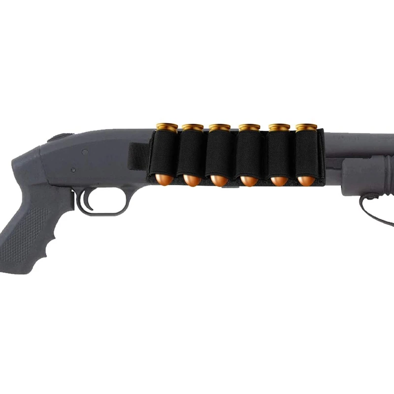 Soporte táctico para exteriores, carcasa redonda para escopeta, pistola de munición, soporte de recarga de bala con pegatina adhesiva de respaldo, 6 unidades - imagen 5