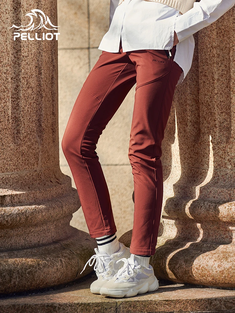 Plott-Pantalones elásticos de senderismo para hombre y mujer, pantalón de lana Softshell, Ideal para deportes al aire libre, montaña, Invierno - imagen 3