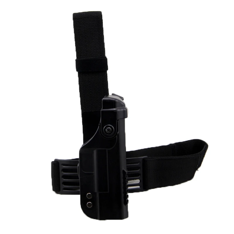 Funda táctica para pistola de mano de caza Airsoftsports, mano derecha, pierna de caída, bolsa para pistola Glock, funda para pistola hasta el muslo para Glock 17 22 - imagen 3