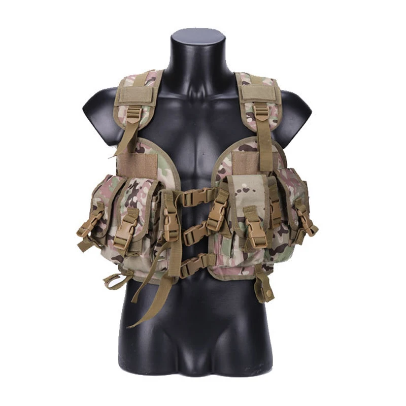 Chaleco táctico de camuflaje militar para exteriores, equipo de combate de entrenamiento del ejército, juego de guerra de Paintball, caza y tiro - imagen 4