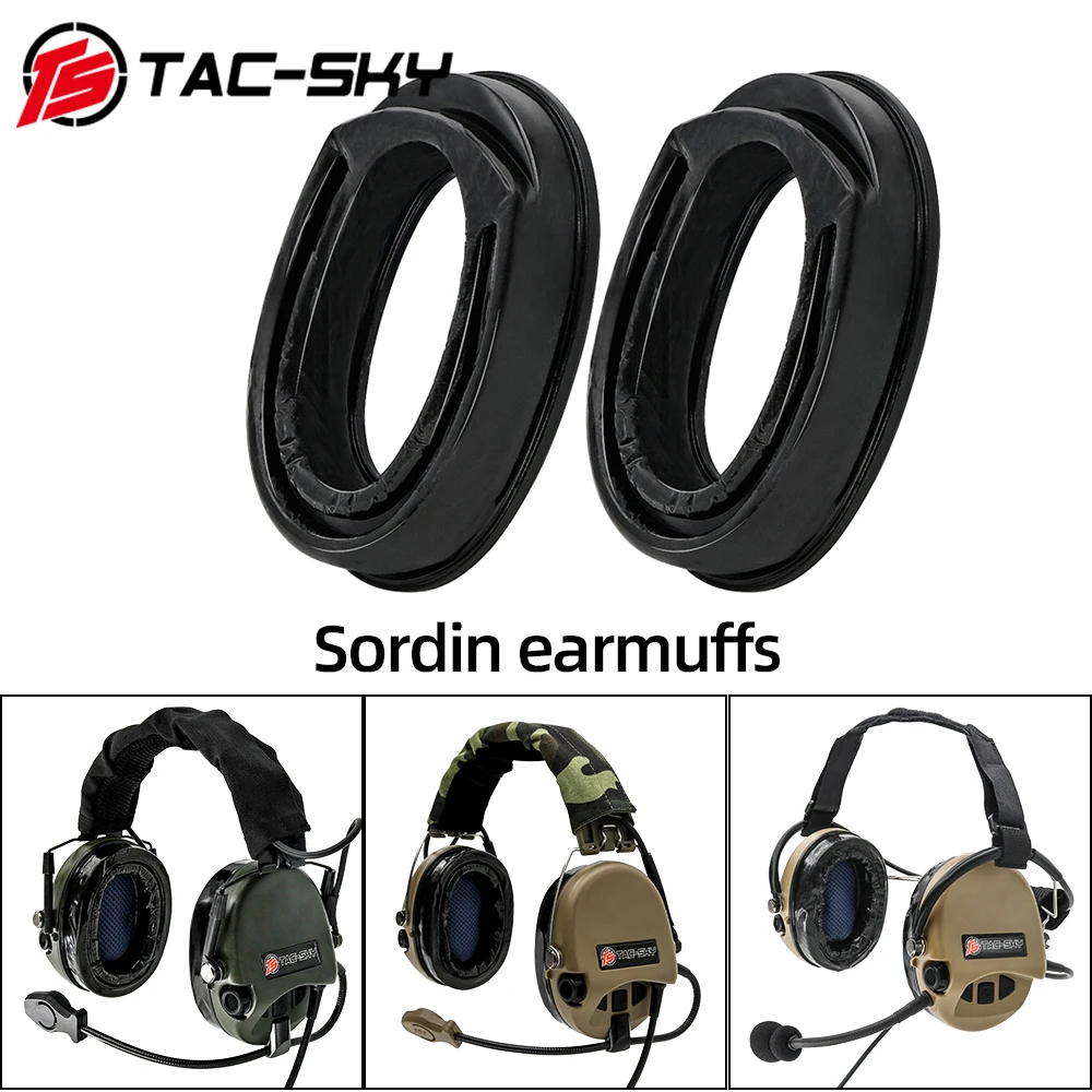 Orejeras de silicona con visera de TAC-SKY para auriculares MSA sordin, también se pueden utilizar para auriculares tácticos de nivel TEA-Thread y TCI liberation - imagen 2
