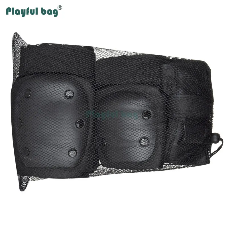 Protector deportivo de patinaje para niños y adultos, conjunto de 6 piezas, rodilleras y manos, equipo protector para monopatín al aire libre AMB70.1 - imagen 5