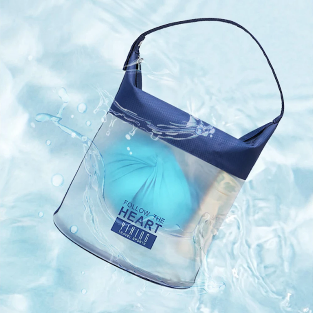 Bolsa de natación transparente para playa, bolsa de almacenamiento impermeable para ropa seca, bolso de viaje al aire libre, accesorios para piscina, X313A - imagen 3